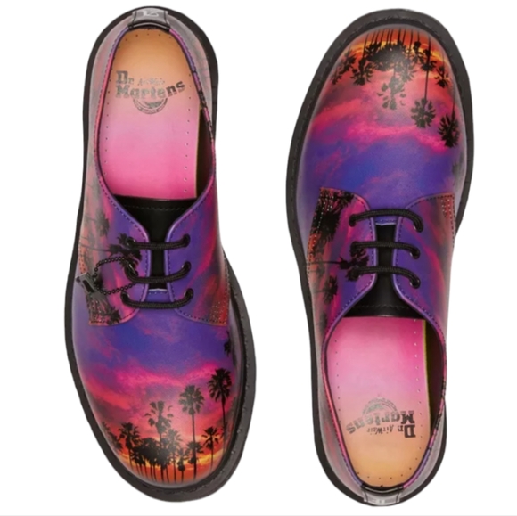 Dr Martens 1461 Los Angeles Leather Oxford Shoes Size 7 Limited Edition NEW - Picture 7 of 9